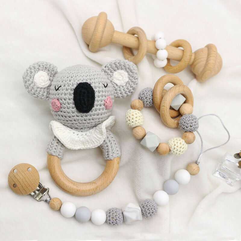 Crochet Koala - Rattle Set