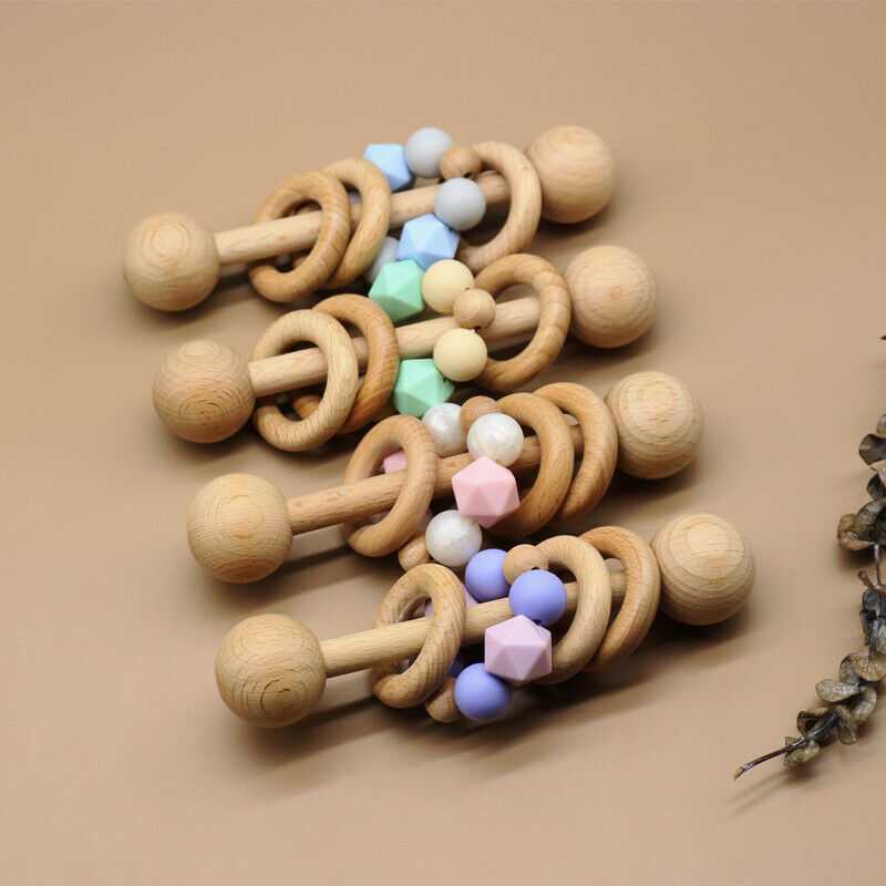 Dummy Pacifier Clip Baby Teething Bracelet Set