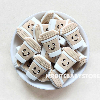 Coffee Cup Silicone Beads - 30*25mm