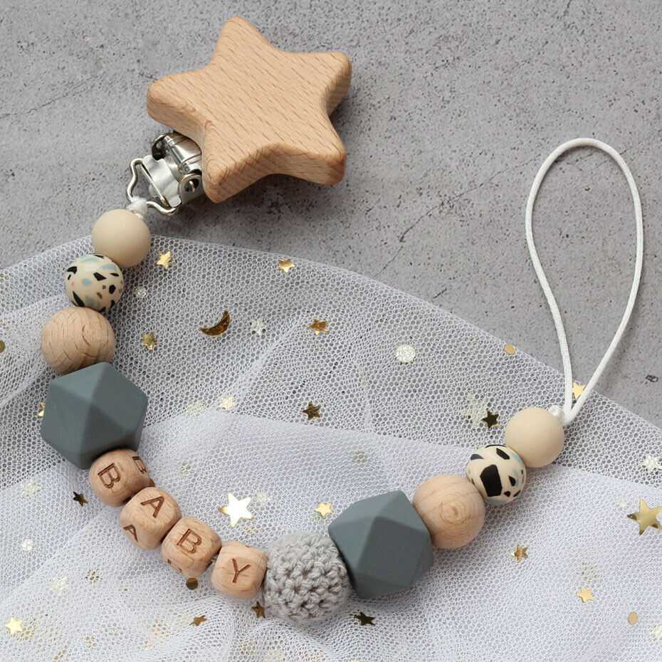 Star Pacifier Clips - Personalized