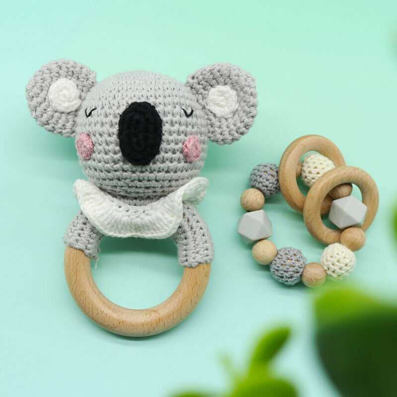 Crochet Koala - Rattle Set