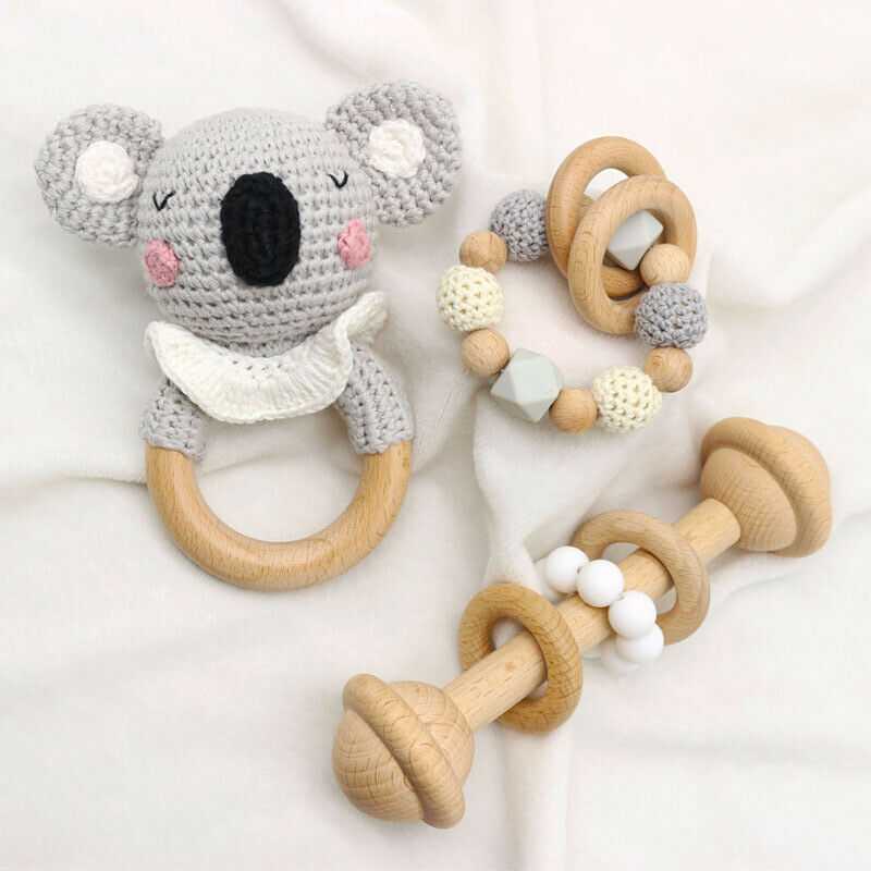 Crochet Koala - Rattle Set
