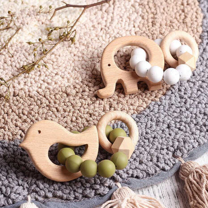 Elephant Bird - Baby Teething Bracelet