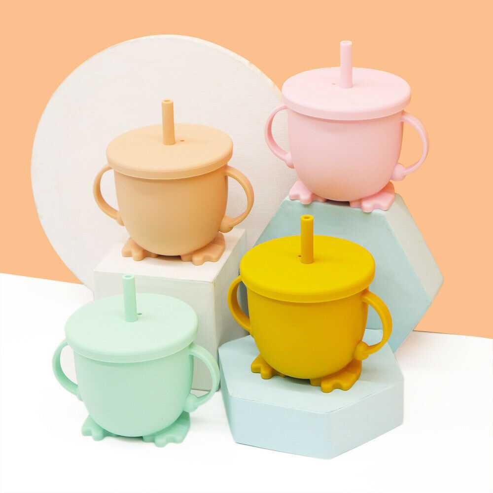 Baby Silicone Straw Cup
