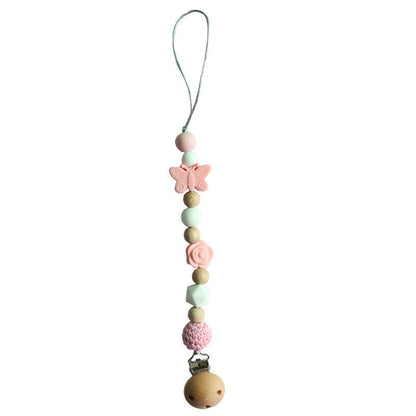 Elephant Star Teether Pram Garland Pacifier Clip Bracelet Set