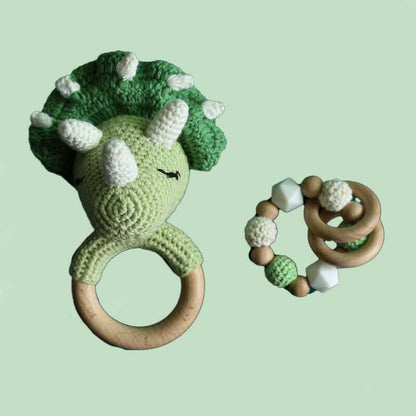 Dinosaur Crochet - Toy Rattle