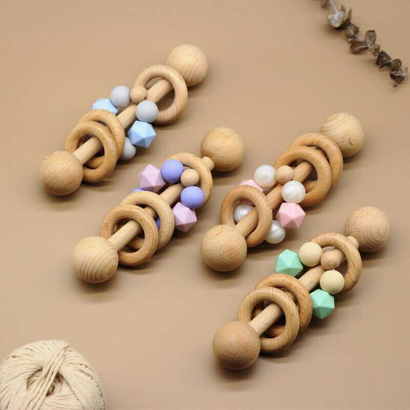Dummy Pacifier Clip Baby Teething Bracelet Set