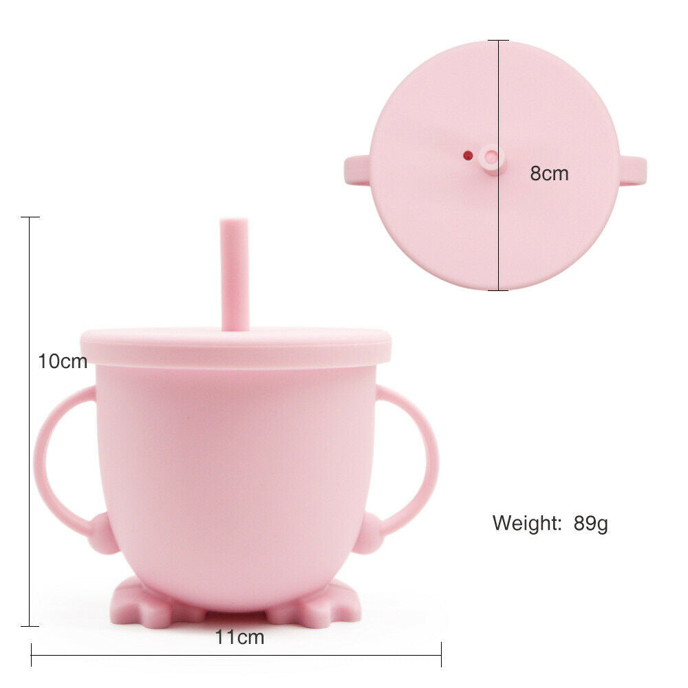 Baby Silicone Straw Cup