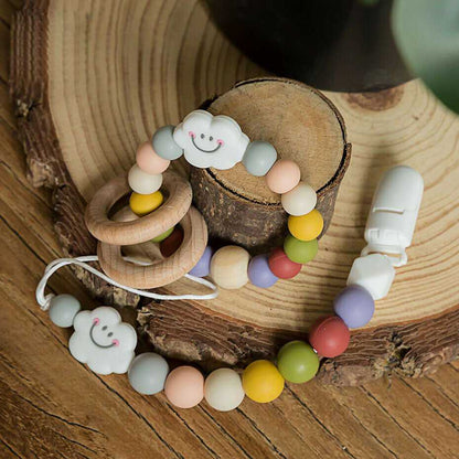 Baby Teething Pacifier Clip & Bracelet Toy