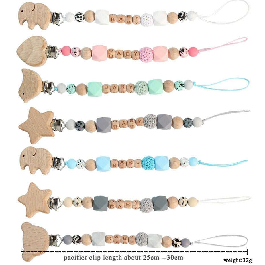 Star Pacifier Clips - Personalized