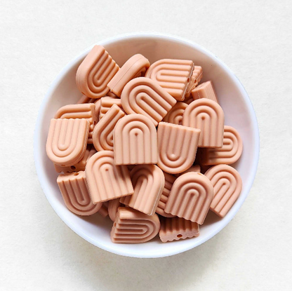 Rainbow Silicone Beads - 20*17mm