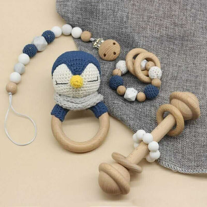 Crochet Penguin - Rattle Set