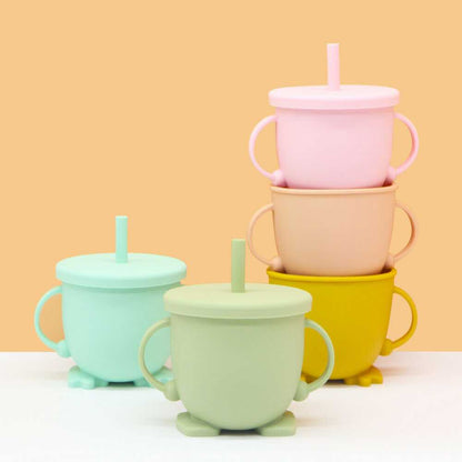 Baby Silicone Straw Cup