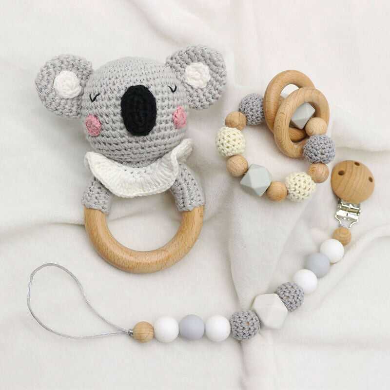 Crochet Koala - Rattle Set