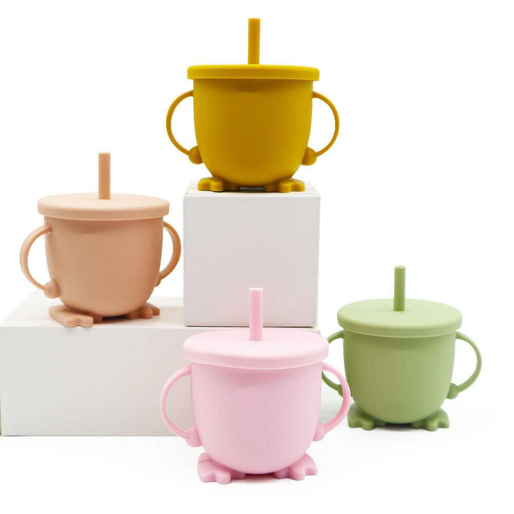 Baby Silicone Straw Cup