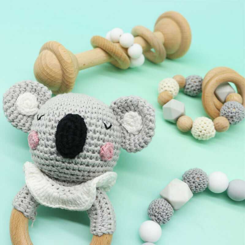 Crochet Koala - Rattle Set