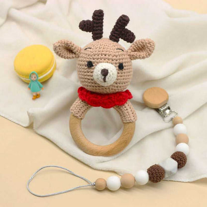 Crochet Elk - Rattles Set