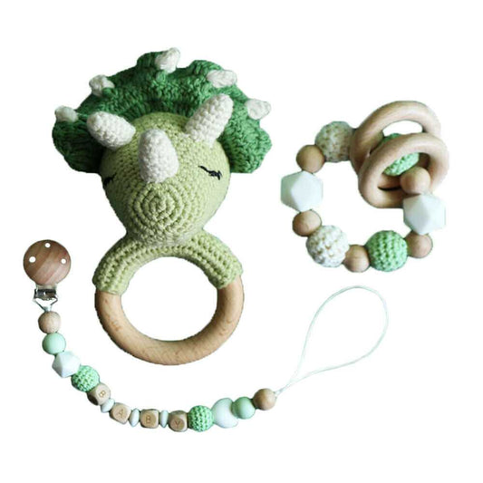Dinosaur Crochet - Toy Rattle