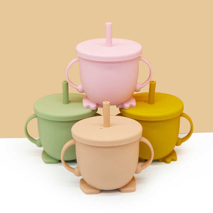 Baby Silicone Straw Cup