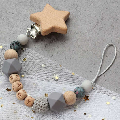 Star Pacifier Clips - Personalized