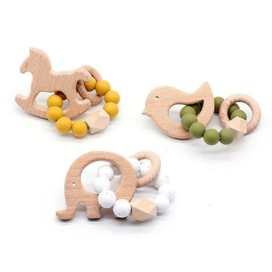 Elephant Bird - Baby Teething Bracelet
