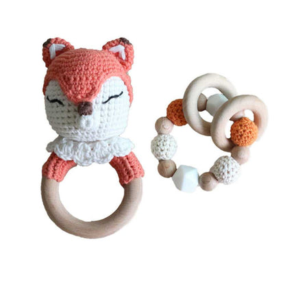 Fox Crochet Rattles Set