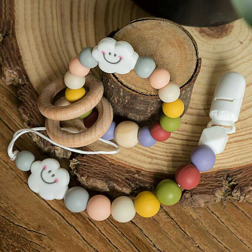 Baby Teething Pacifier Clip & Bracelet Toy