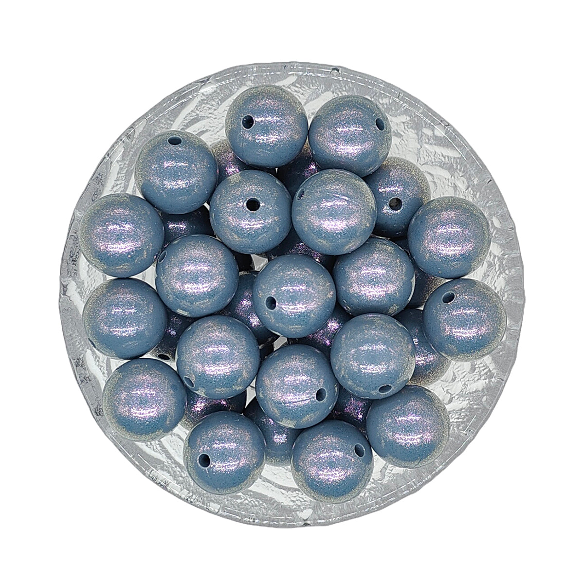 15mm Opal Round Glossy Silicone Beads