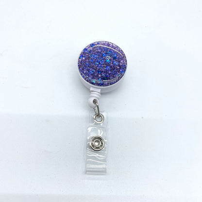 Glitter Retractable Badge Reel