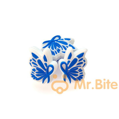 5-50Pcs Butterfly Ribbon Breast Cancer Awareness Focal