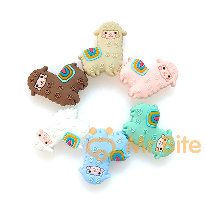 Alpaca Silicone Beads - 27*30mm