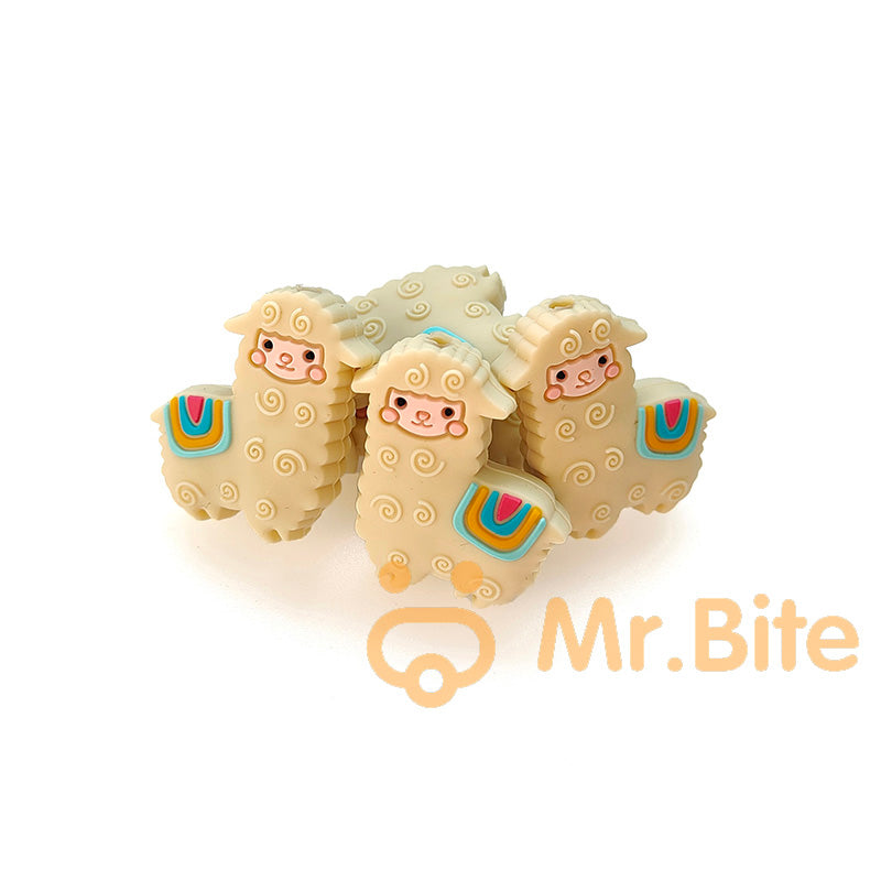 Alpaca Silicone Beads - 27*30mm