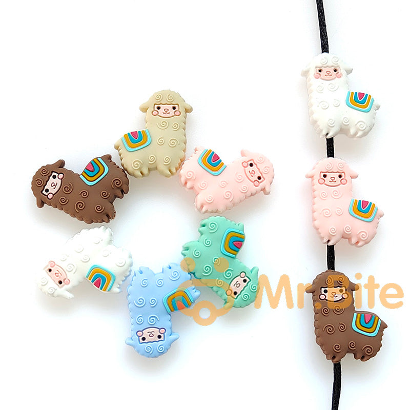 Alpaca Silicone Beads - 27*30mm