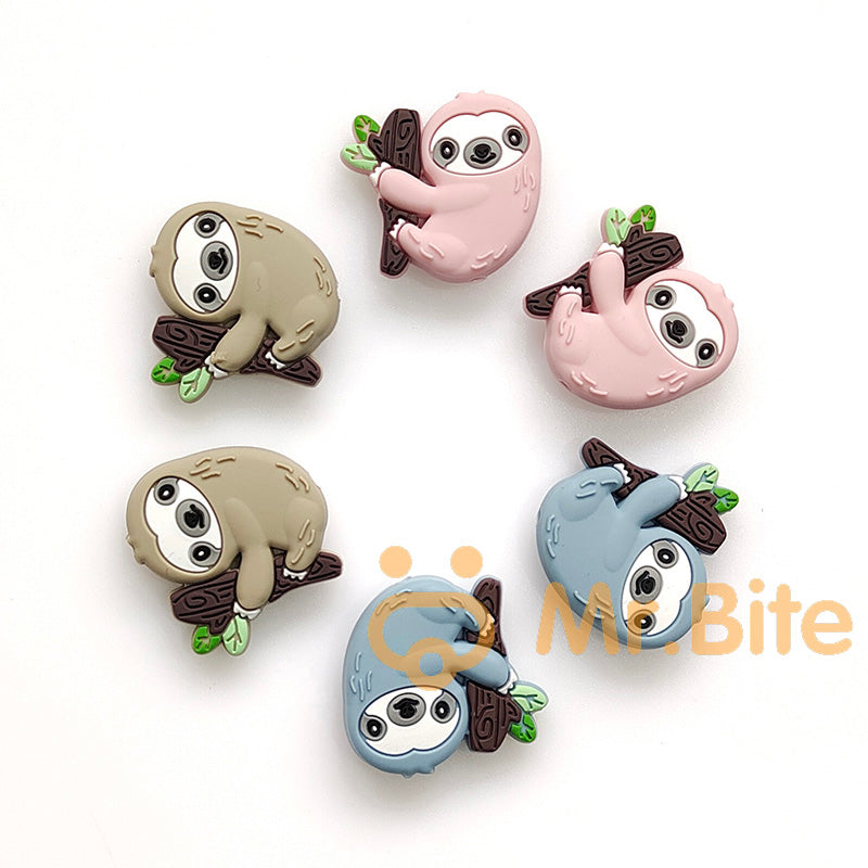Sloth Silicone Beads - 34*34mm