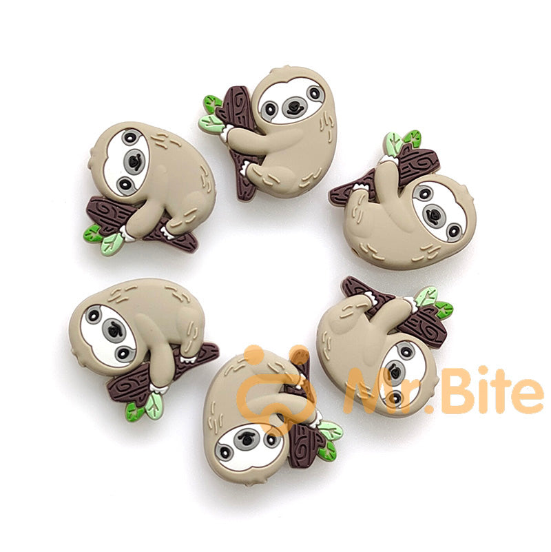 Sloth Silicone Beads - 34*34mm