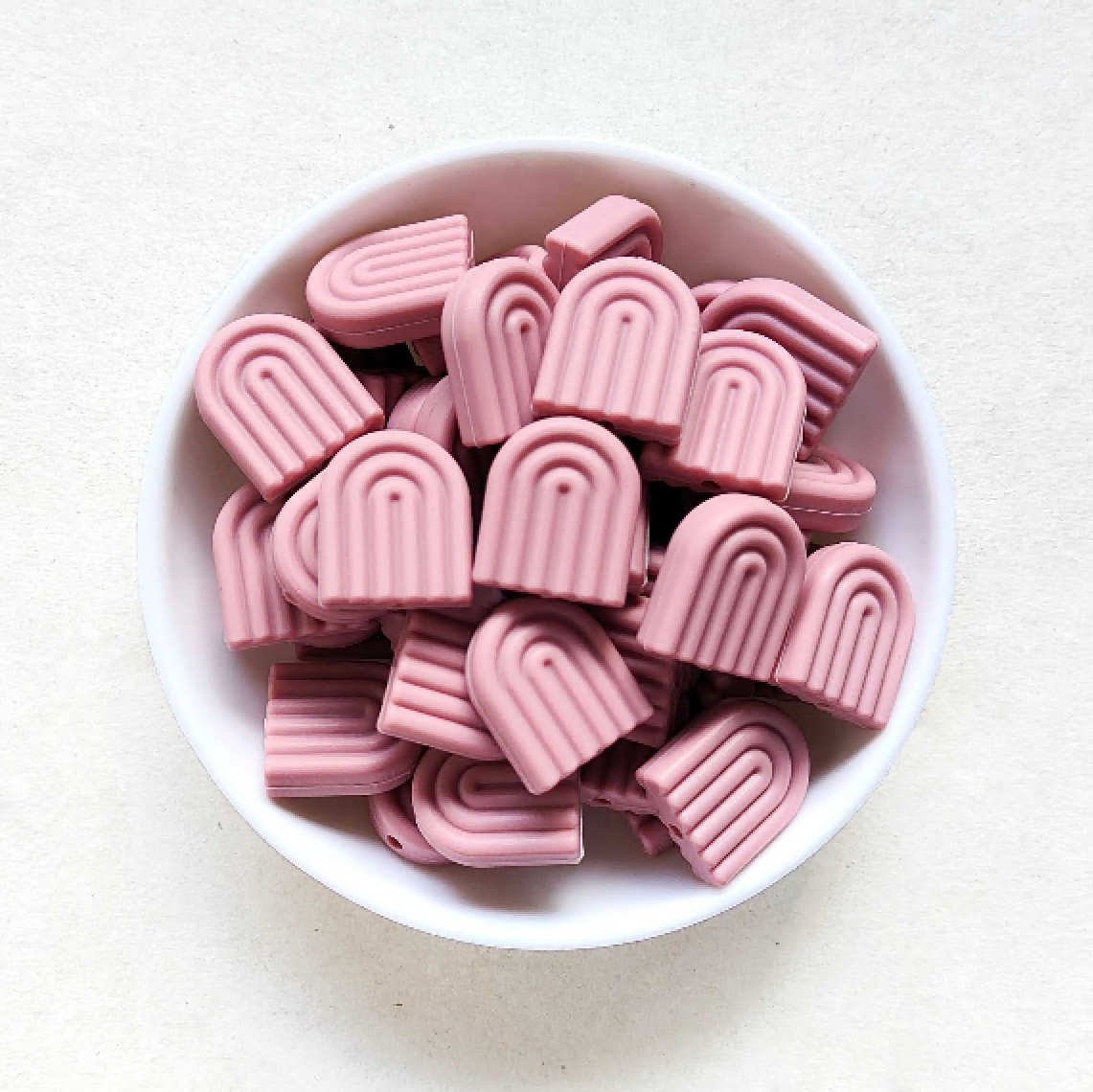 Rainbow Silicone Beads - 20*17mm
