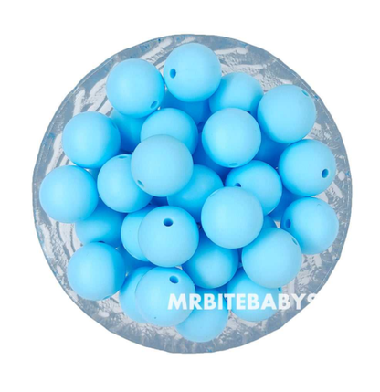 12/15mm Round Silicone Beads #1 - #24