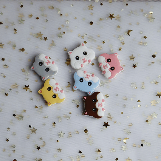 Squirrel Silicone Beads 31*25mm