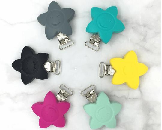 Silicone Star - Pacifier Clip
