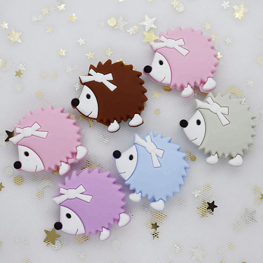 Hedgehog Silicone Beads 33*31MM