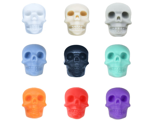 Halloween Skull Silicone Beads - 20*20*15.2mm