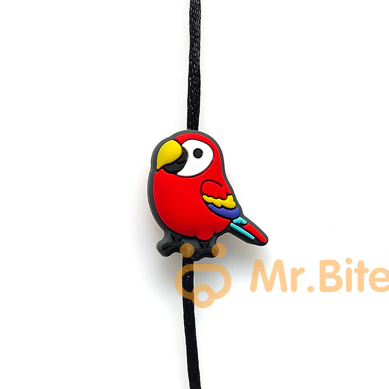 10-100Pcs Bird Animal Parrot Beads 27*26*8mm