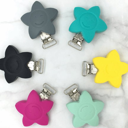Silicone Star - Pacifier Clip