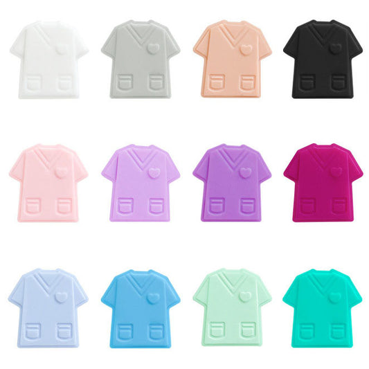 Doctor Scrub Tops Silicone Beads - 26*26mm