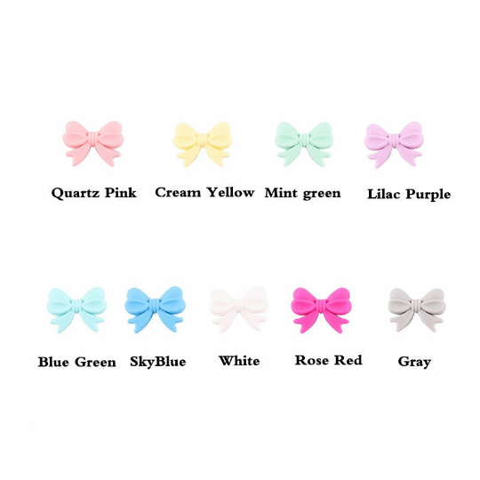 Bowknot Silicone Beads
