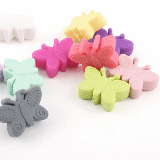 Butterfly Silicone Beads