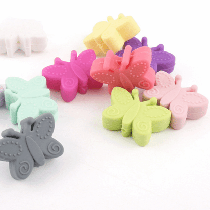 Butterfly Silicone Beads