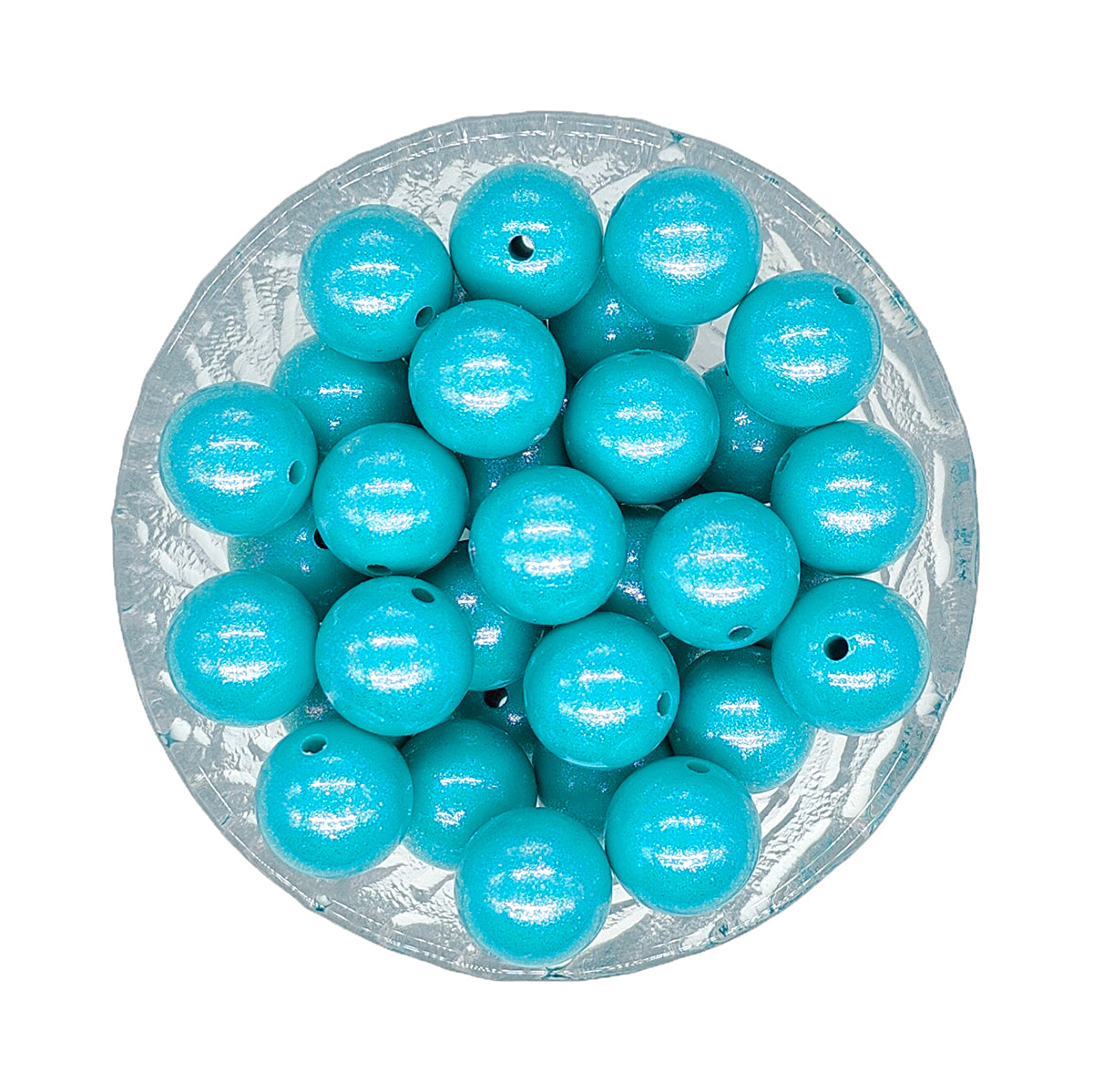 15mm Opal Round Glossy Silicone Beads