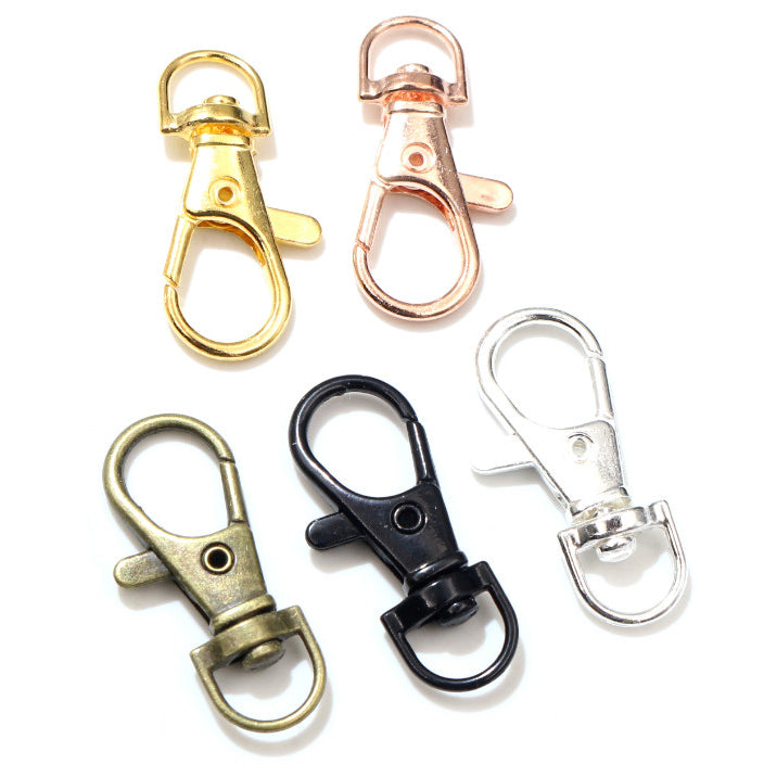 10Pcs/Lots Keyring Lobster Clasps Hooks 17*38mm