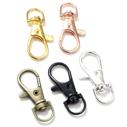 10Pcs/Lots Keyring Lobster Clasps Hooks 17*38mm